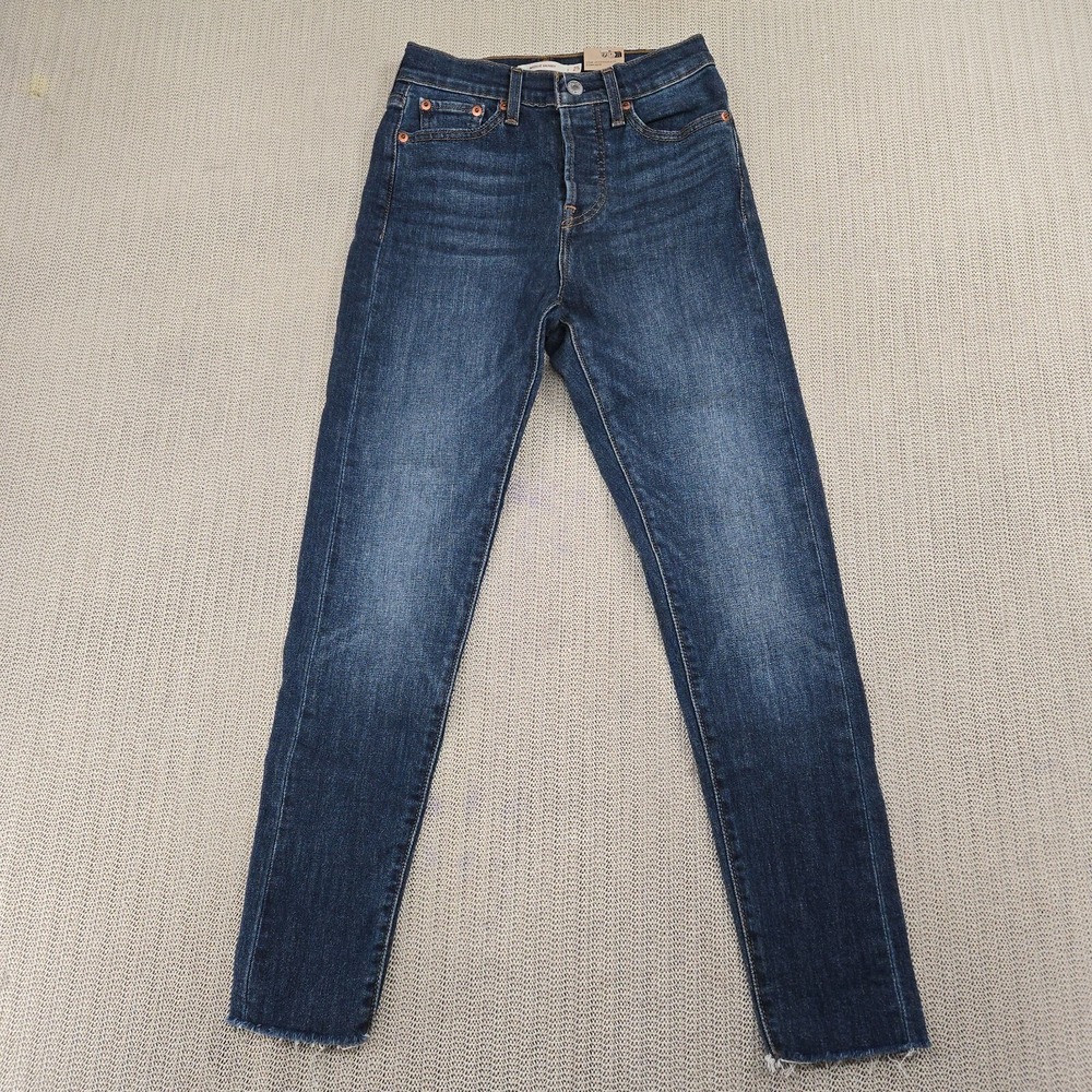Levi's Jeans Womens 25x28 Blue Denim High Rise Wedgie Skinny Ankle
